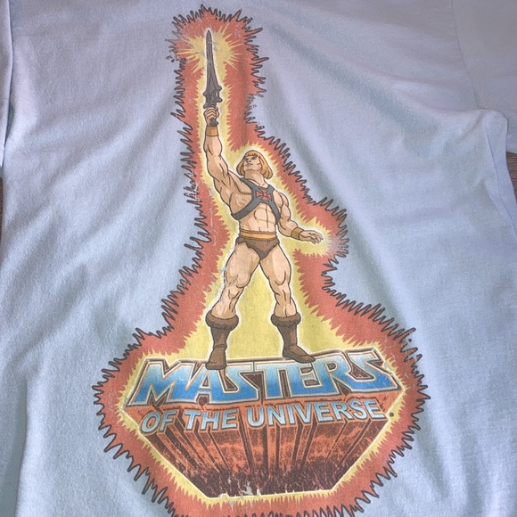 Vintage 2011 Unisex Small Baby Blue Masters of The Universe T Shirt - Picture 4 of 9